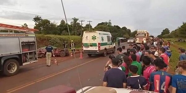 Tres niños y un adulto perdieron la vida en accidente ocurrido en Hernandarias