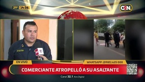 Comerciante atropelló a su asaltante - C9N