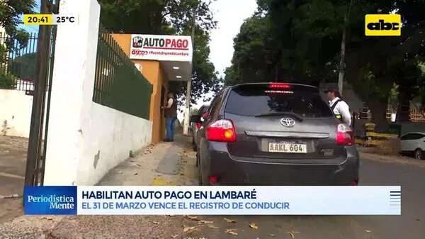 Video: Habilitan auto pago en Lambaré - Periodísticamente - ABC Color