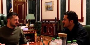 Zelensky se reúne con Orlando Bloom, embajador de Unicef