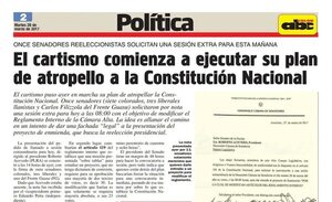 Un día como hoy, alistaban la enmienda y se iniciaba la semana del terror del 31M - Política - ABC Color
