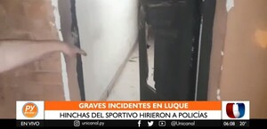 Detienen a hinchas luqueños tras causar destrozos y herir a uniformados - Unicanal