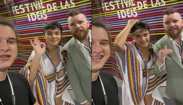 Ayelem Alfonso en el Festival de las Ideas en México, hasta se topó con celebridades - Teleshow