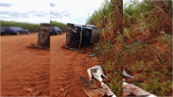 Pa'i volcó con una camioneta, pero no lo encontraron en el lugar