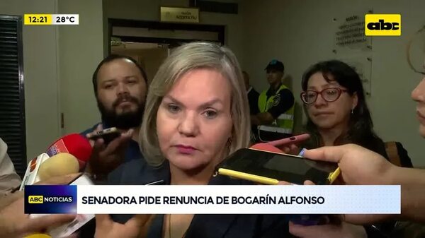Video: Senadora pide renuncia de Bogarín Alfonso - ABC Noticias - ABC Color