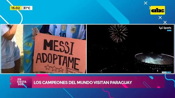 Video: Los campeones del mundo visitan Paraguay - Ensiestados - ABC Color