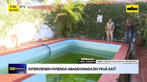 Video: intervienen vivienda abandonada en Ykua Satí - ABC Noticias - ABC Color