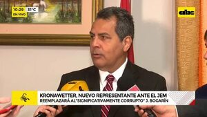 Video: Kronawetter, nuevo representante ante el JEM - ABC Noticias - ABC Color