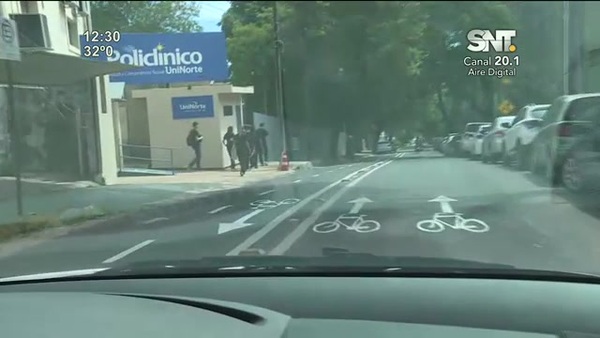 Calle Mariscal Estigarribia: ¿Está mal señalizada la bicisenda? - SNT