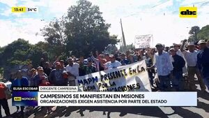 Video: Campesinos se manifiestan en Misiones  - ABC Noticias - ABC Color