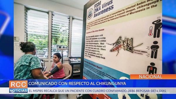 Ministerio de Salud indica que los reposos por Chikungunya deben tener una duración de 7 días