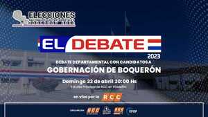 Candidatos a la Gobernación y Diputados por el Dpto. de Boquerón van a un debate público en RCC