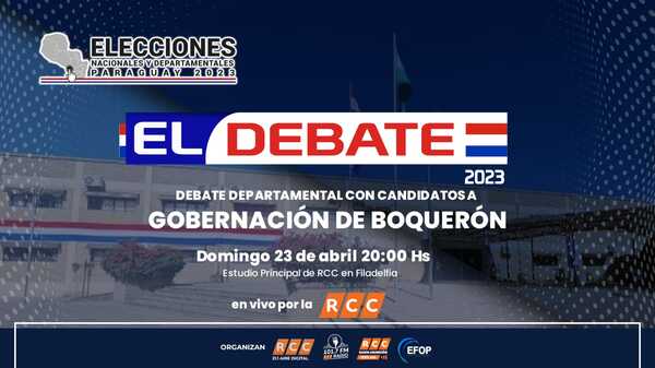 Candidatos a la Gobernación y Diputados por el Dpto. de Boquerón van a un debate público en RCC