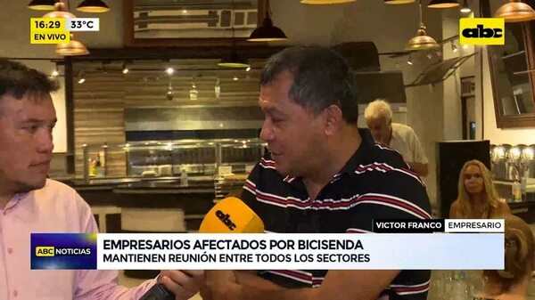 Video: Empresarios afectados por bicisenda - ABC Noticias - ABC Color