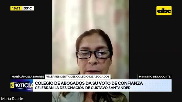 Video: Colegio de abogados da su voto de confianza - ABC Noticias - ABC Color