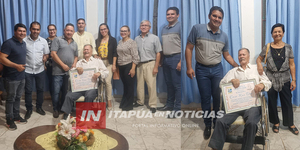 HOMENAJE AL PROF. CÉSAR PRIMITIVO "CHACHO" RUÍZ DÍAZ POR SU INVALUABLE LABOR EDUCATIVA EN SAN PEDRO DEL PARANÁ - Itapúa Noticias