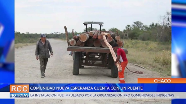 Comunidad ayoreo Nueva Esperanza ya cuenta con un puente gracias a un trabajo de cooperación