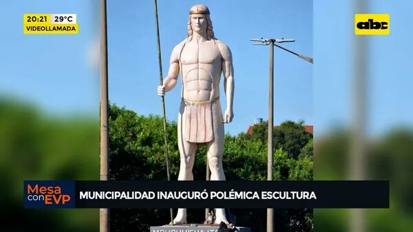 Video: Municipalidad de Encarnación  inauguró polémica escultura  - Mesa de Periodistas - ABC Color