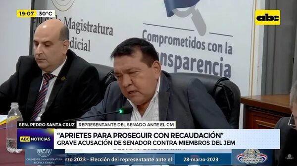 Video: Senador acusa a miembros del JEM de realizar “aprietes”	 - ABC Noticias - ABC Color