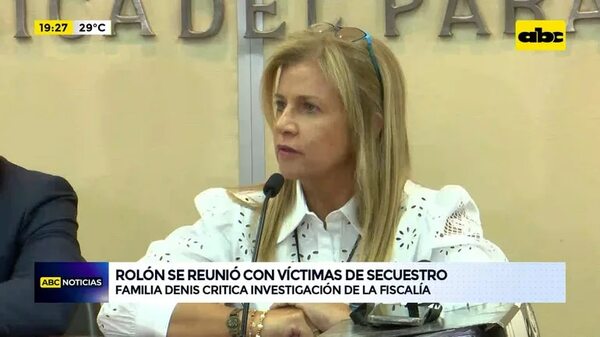 Video: Rolón se reunió con víctimas de secuestro - ABC Noticias - ABC Color