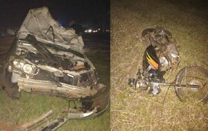 Choque entre automóvil y una motocicleta dejó un muerto en Campo 9 – Prensa 5