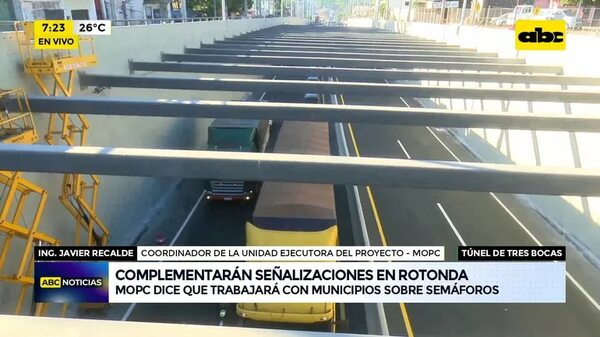 Video: Complementarán señalizaciones en rotonda - ABC Noticias - ABC Color