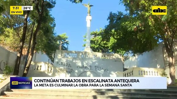 Video: Siguen las obras en Escalinata Antequera - ABC Noticias - ABC Color