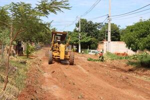 Iniciaron construcción de empedrados en San Lorenzo y otras ciudades de Central