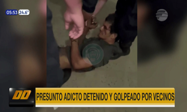 Vecinos detuvieron y golpearon a un presunto adicto en Luque | Telefuturo
