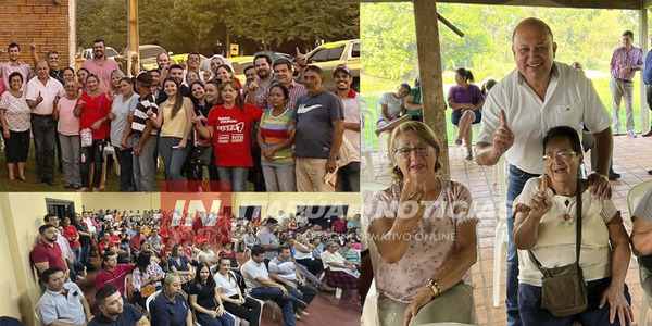 "TITO VERGARA RECIBE APOYO EN CORONEL BOGADO" - Itapúa Noticias
