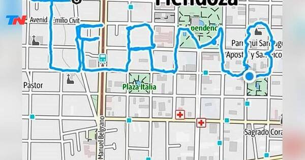 La Nación / ¡La caminata más romántica! Joven planeó recorrido para decir “te amo” con el GPS