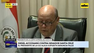 Video: Diesel accionará contra senador Santa Cruz - ABC Noticias - ABC Color