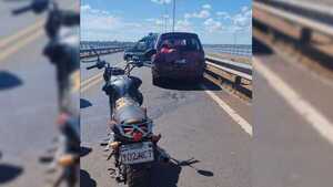 Accidente en el puente internacional San Roque González de Santa Cruz deja un herido