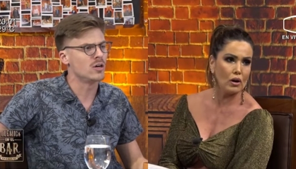 Fuerte cruce entre Lorena Arias y Leo Rivas - Teleshow