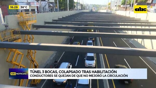 Video: Túnel 3 Bocas, colapsado tras habilitación - ABC Noticias - ABC Color