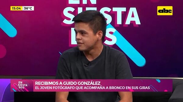 Video: El joven fotógrafo que acompaña a Bronco en sus giras  - Ensiestados - ABC Color