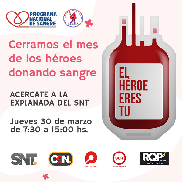 Cerramos el mes de los héroes donando sangre - C9N