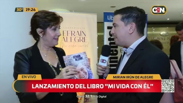 Lanzamiento del libro: "Efraín Alegre, Mi Vida Con Él" - C9N