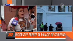 Incidentes frente al Palacio de Gobierno | Telefuturo