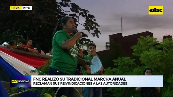 Video: FNC realizó su tradicional marcha anual - ABC Noticias - ABC Color