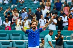 Medvédev ante Khachanov, en semifinal de Miami - Polideportivo - ABC Color