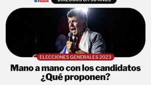 Efraín Alegre en un mano a mano en vivo con Última Hora