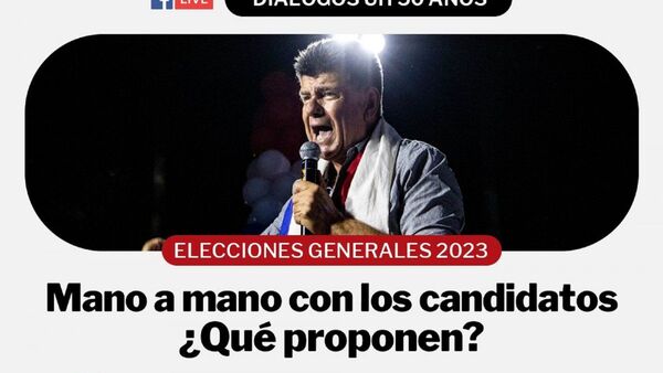 Efraín Alegre en un mano a mano en vivo con Última Hora