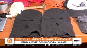 Tenían pasamontañas: Detienen a tres hombres que intentaron huir de la policía - trece
