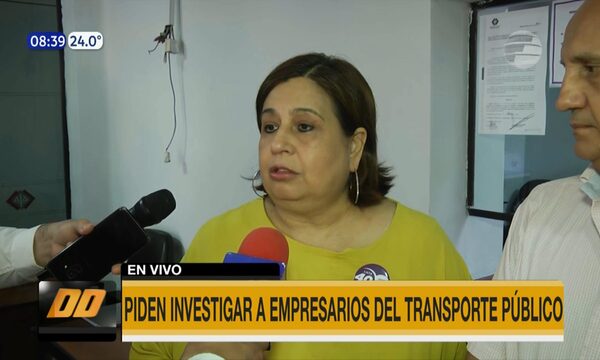Piden investigar a empresarios del transporte público | Telefuturo