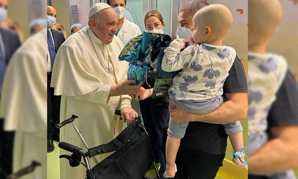 El papa Francisco se recupera y visita a niños enfermos del Hospital donde está internado - OviedoPress
