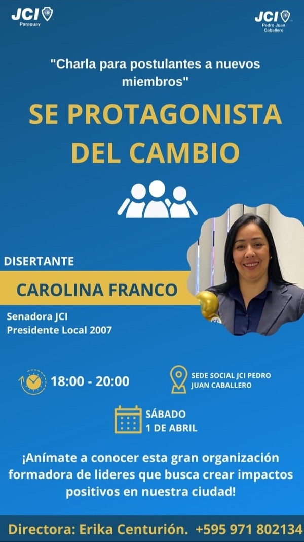 JCI realizará charla para postulantes a nuevos miembros con el proyecto "se protagonista del cambio" - Radio Imperio