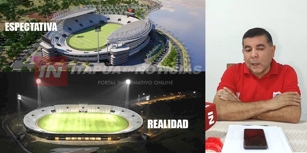 LA EBY QUIERE ENTREGAR EL ESTADIO SIN TERMINAR A LA LIGA ENCARNACENA DE FÚTBOL - Itapúa Noticias