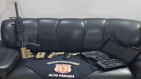 Policía detenido entre implicados por tráfico de armas en Alto Paraná - Noticias Paraguay