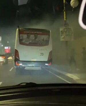 Video: sufren regulada y además un principio de incendio en el bus que se subieron - Nacionales - ABC Color